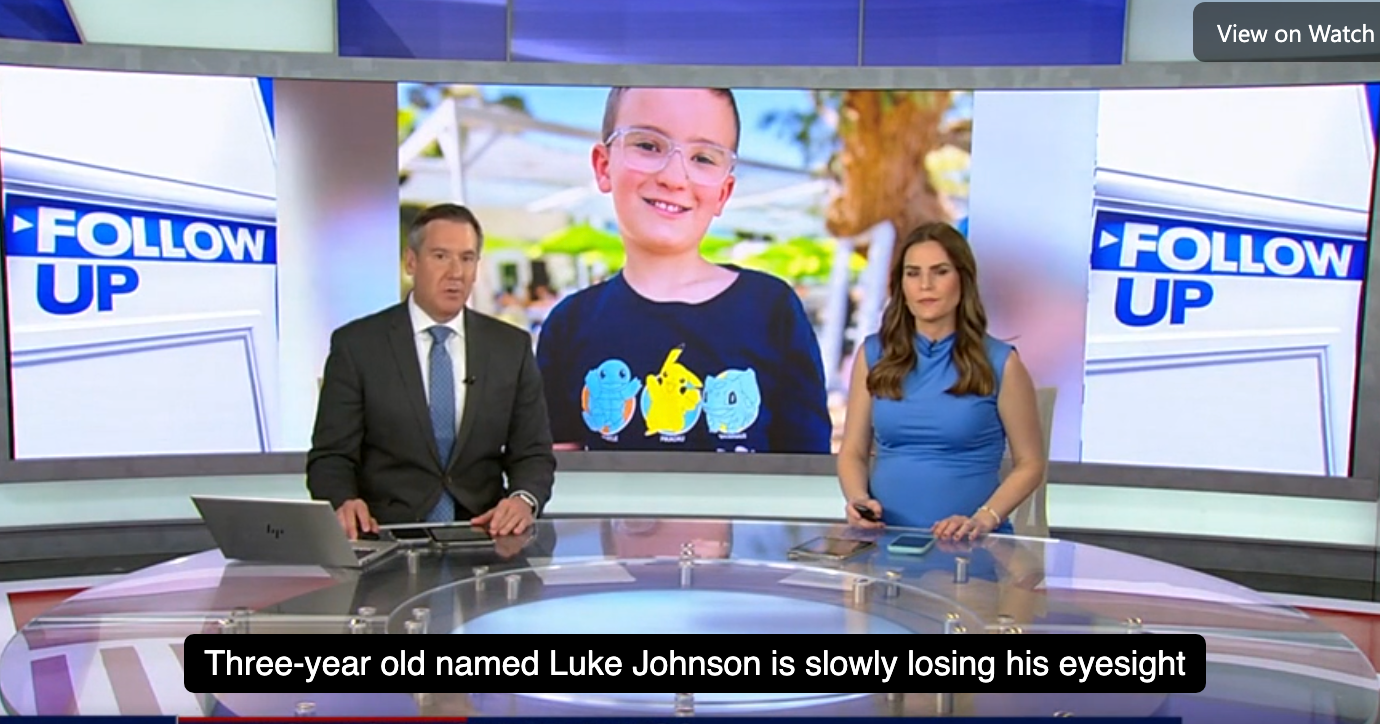 Family and friends work to raise millions for a 10-year-old's Retinitis Pigmentosa clinical trial