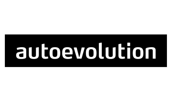 Logo of 'autoevolution' on a white background