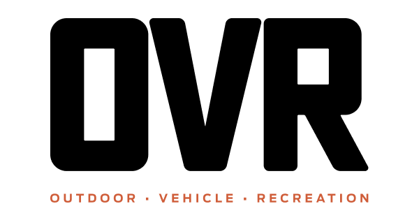 Black 'OVR' logo with 'Outdoor Vehicle Recreation' text on a white background