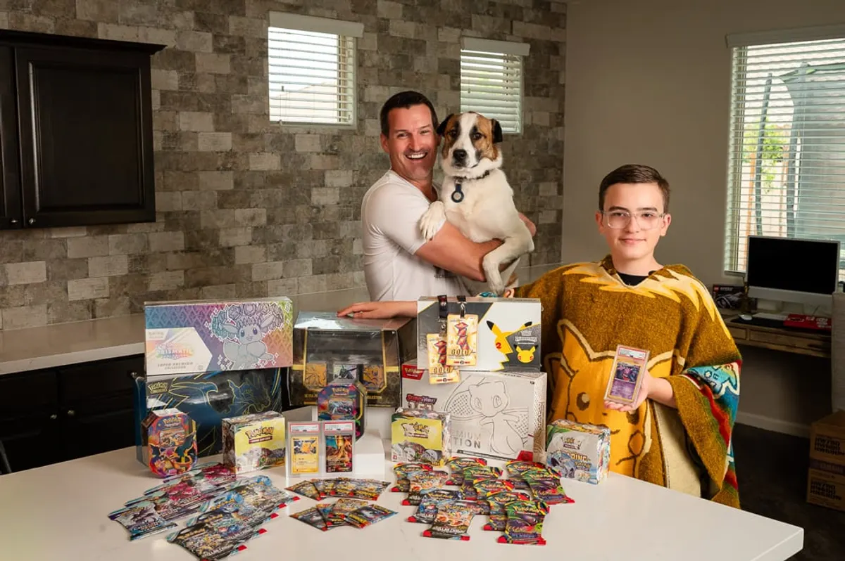 The Ultimate Pokémon Vault prize: sealed Pokémon boxes and PSA 10 graded cards laid out together