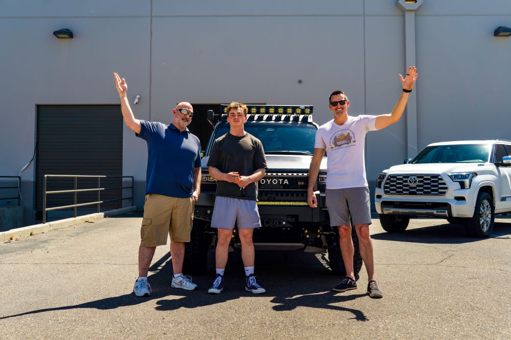 Sam W from MI, winner of 2nd Chance SEMA Land Cruiser