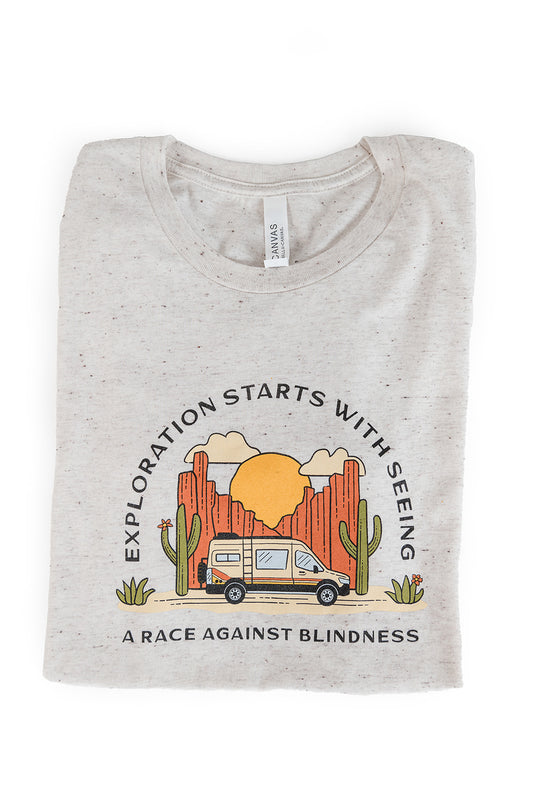 Relaxed Fit Tee - Exploration Starts With Seeing