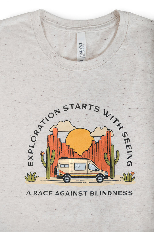 Relaxed Fit Tee - Exploration Starts With Seeing